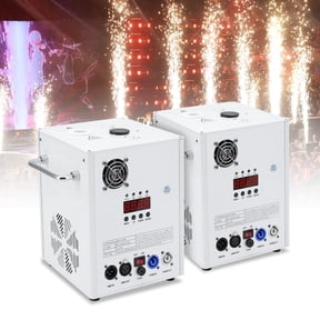 2 PCS 500W Cold Spark Machine DMX512 Firework Machine 6-19ft Adjustable for Wedding Stage Party DJ Disco,Black