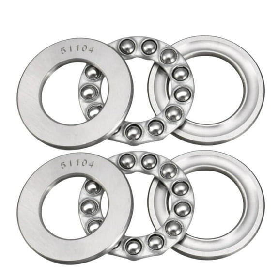 2 PCS 51104 Thrust Ball Bearings, with Washers 20mm Bore 35mm OD 10mm Width Thrust Bearing for Wind Spinners Slicers CNC Retrofits