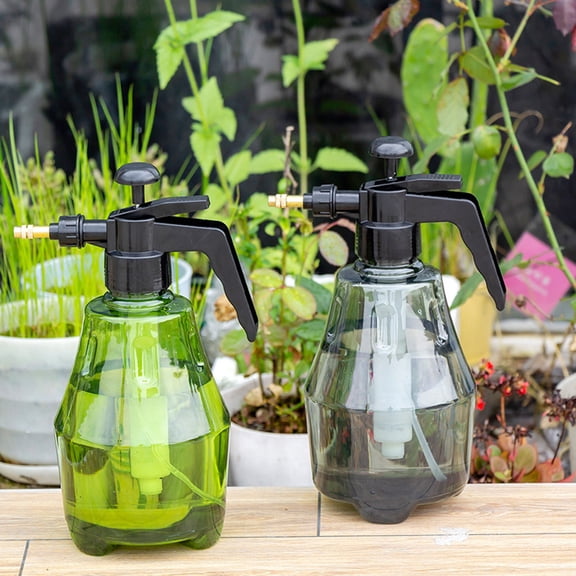 2 PCS 52.7oz Fine Mist Spray Bottle Plastic Green 1.5L,Hand Held Pressure Plant Mister with Top Pump, Empty Water Sprayer Watering Can with Adjustable Nozzle for Indoor and Outdoor Gardening and Home