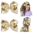 thumbnail image 1 of 2 PCS 6" Hair Bows for Girls, 1 of 5