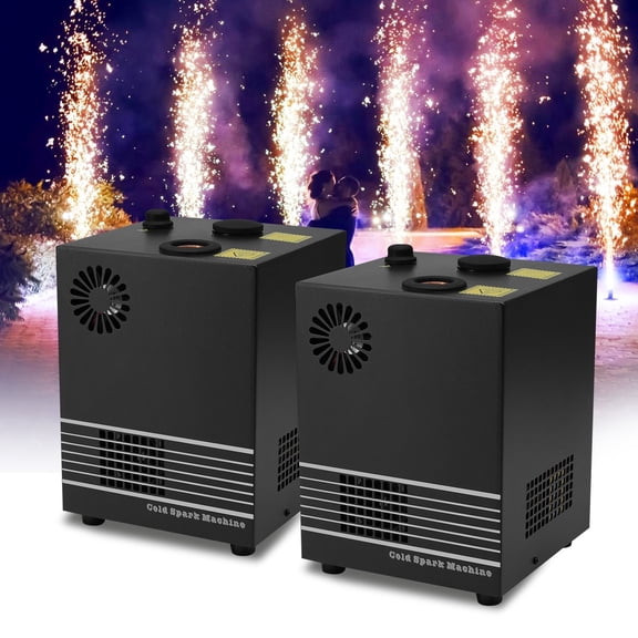 2 PCS 600W Cold Spark Machine DMX512 Firework Machine3-12ft Adjustable for Wedding Stage Party DJ Disco