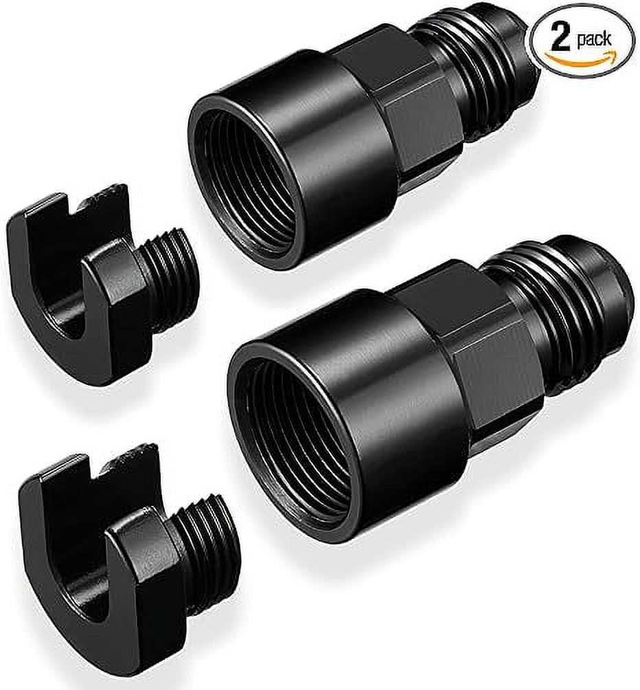 2 PCS 6AN Male Flared to 3/8", SAE Quick Connect Female Screw On