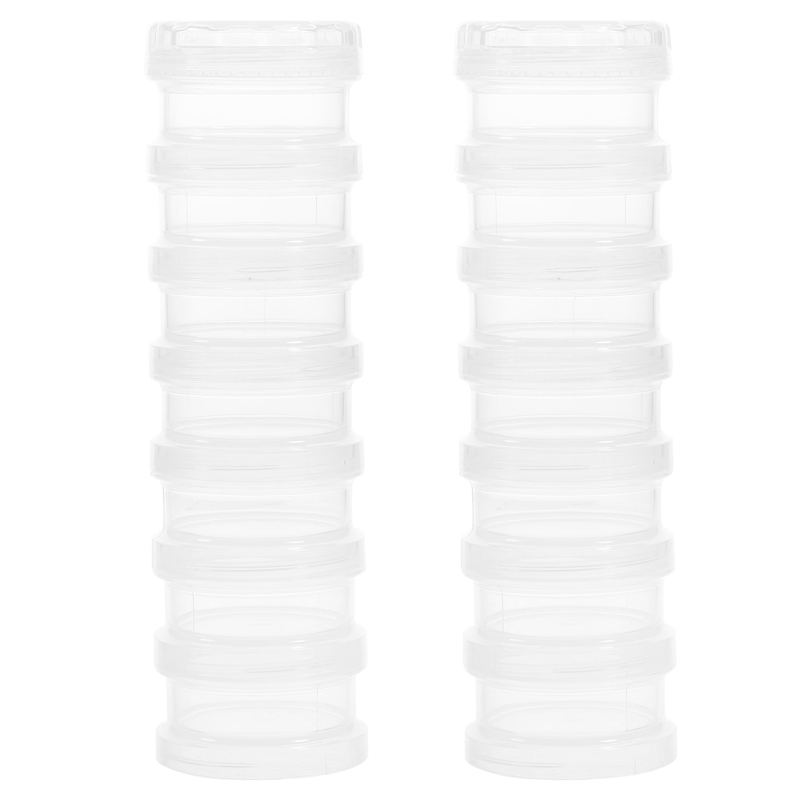 2 PCS 7 Day Pill Box Organizer Weekly Medicine Case Holder Large Travel