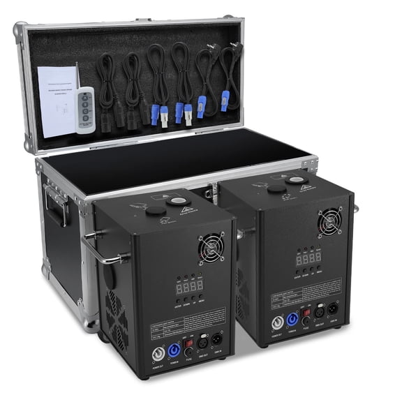 2 PCS 700W Cold Spark Machine DMX512 Firework Machine 6-19ft Adjustable for Wedding Stage Party DJ Disco with Air Box