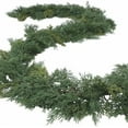 thumbnail image 1 of 2 PCS 9 ft Christmas Cedar Garland - Thick & Soft Artificial Realistic Cedar Pine Garland for Home Mantle, Stair, Fireplace, Wall, Indoor, Outdoor Christmas Winter Holiday Party Decoration, 1 of 6