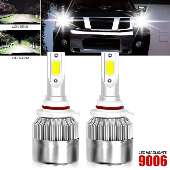 2 PCS 9006 LED Low Beam Bulbs For Ford Five Hundred 2005 2006 2007 9006 HB4 LED Headlights 6000K White