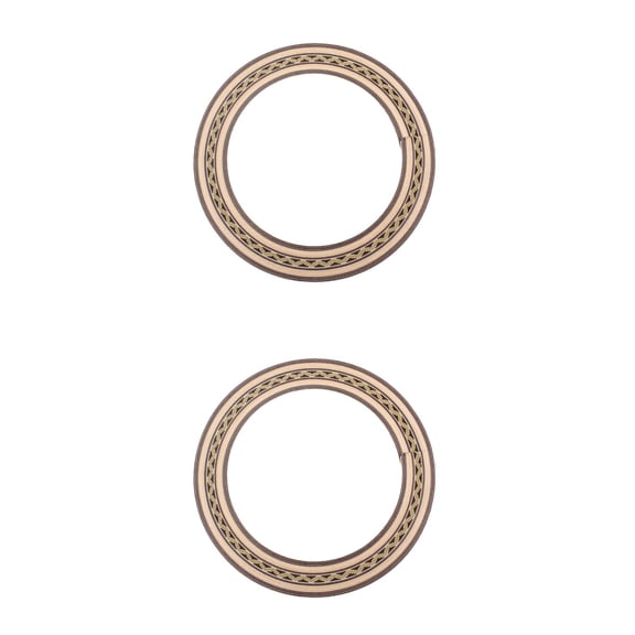 Raindrops Classical Guitar Style Rosette Wooden Guitar Accessory 2Pack