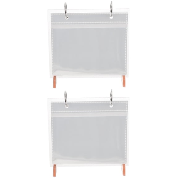 2 PCS Acrylic Photo Albums Set - Clear Photobook Display Frames for Wedding, Family, and Memory Photo Holders