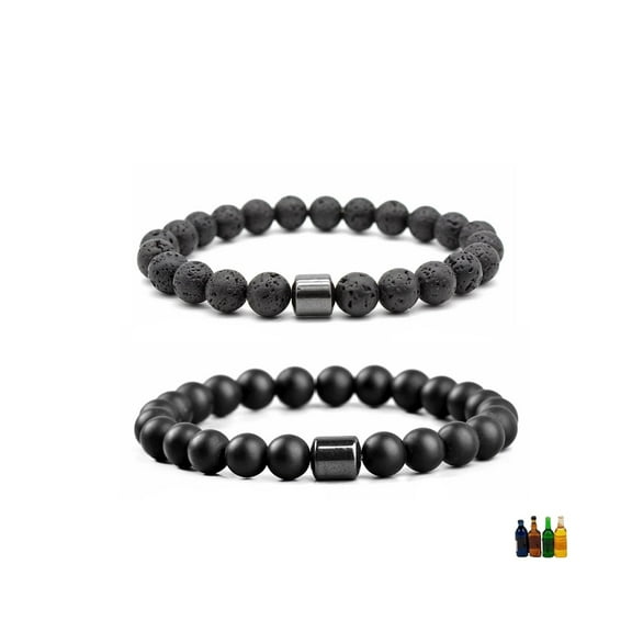 2 PCS Adjustable Alcohol Cessation Bracelet Gift for Men  Women ， Reduce Alcohol Cravings and Ease Anxiety