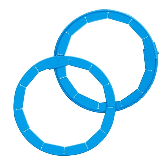 2 PCS Adjustable Silicone Pie Crust Shield, BPA-Free, Pie Pans Reusable Protector for 8-10.7 Inch Pies, Heat Resistant Up to 450F, Dishwasher Safe, Ideal for Baking Pies, Pizza & More (Blue)