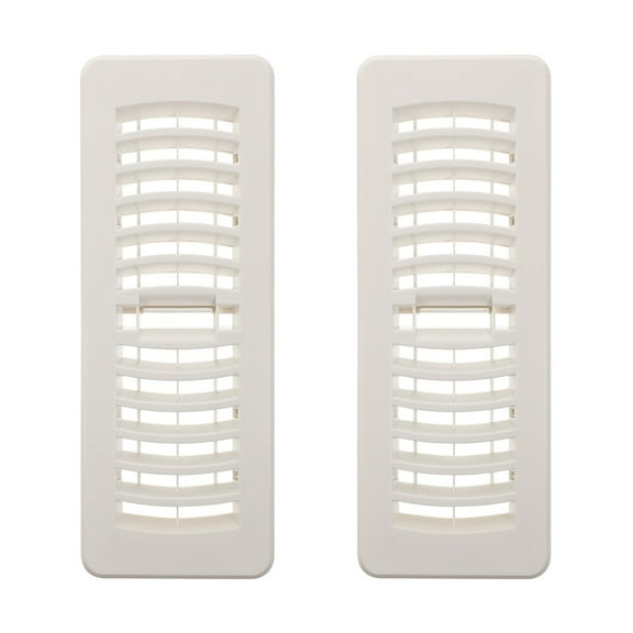 RENACLIPY White Plastic Floor Vent Cover for Ac, Strong Wear Resistance, Easy Installation, 2Pcs