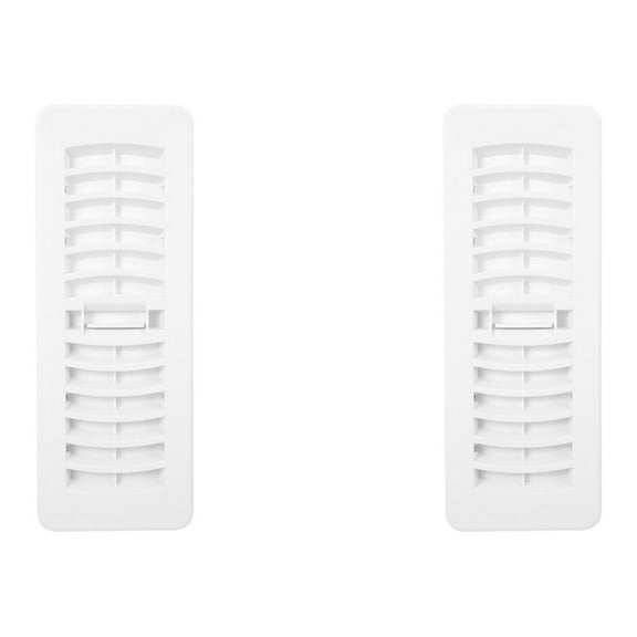2 PCS Air Diffuser Vent Covers for Wall Floor White Glives Registers Conditioning Grille Ventilation