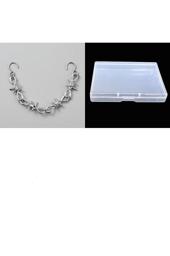 2 PCS Alloy Shoes Chain Bat/Thorns Bling Chain Decoration Chains Accessories Metal Shoe Charms bat motif Shoe Accessories