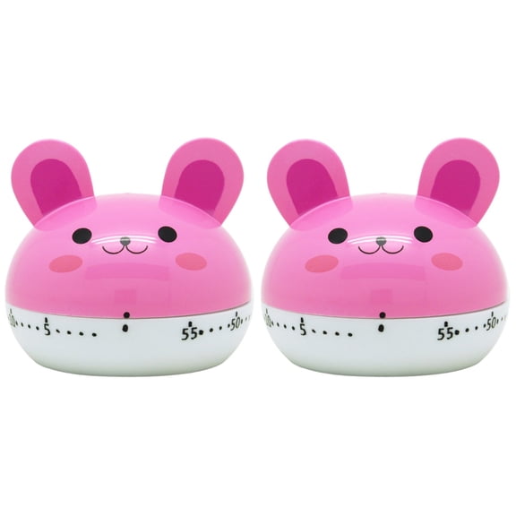 2 PCS Alarm Clocks Bedside Kitchen Timer Digital Functional