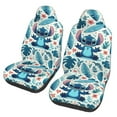2 PCS Anime Lilo and Stitch angel car seat covers Vehicle Seat
