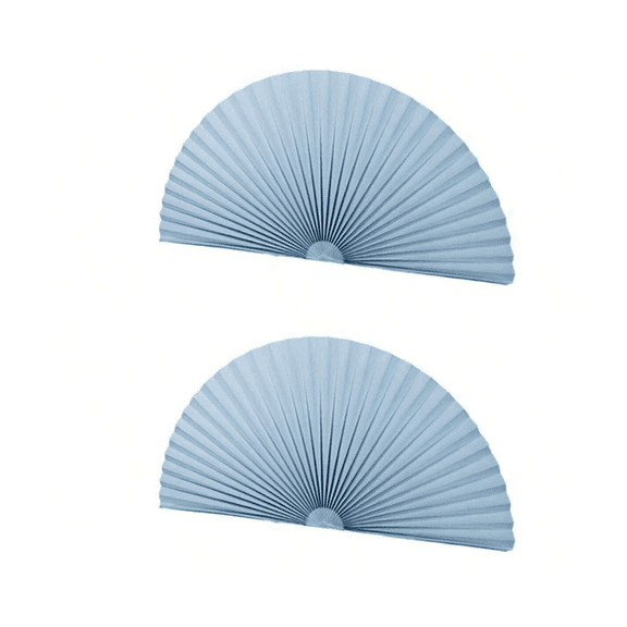 2 PCS Arch Window Shade Radius 12 inch Half Circle Arched Non-Woven Stick on Cut to Size self Adhesive Light Filtering Half Moon Round Window Covering Pleated Blinds for Front Door