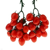 2 PCS Artificial Fake Fruit Simulation Cherry Tomatoes Yellow Home Decoration Faux Small Tomatoes Basket Filler Cabinet Showcase Display Props