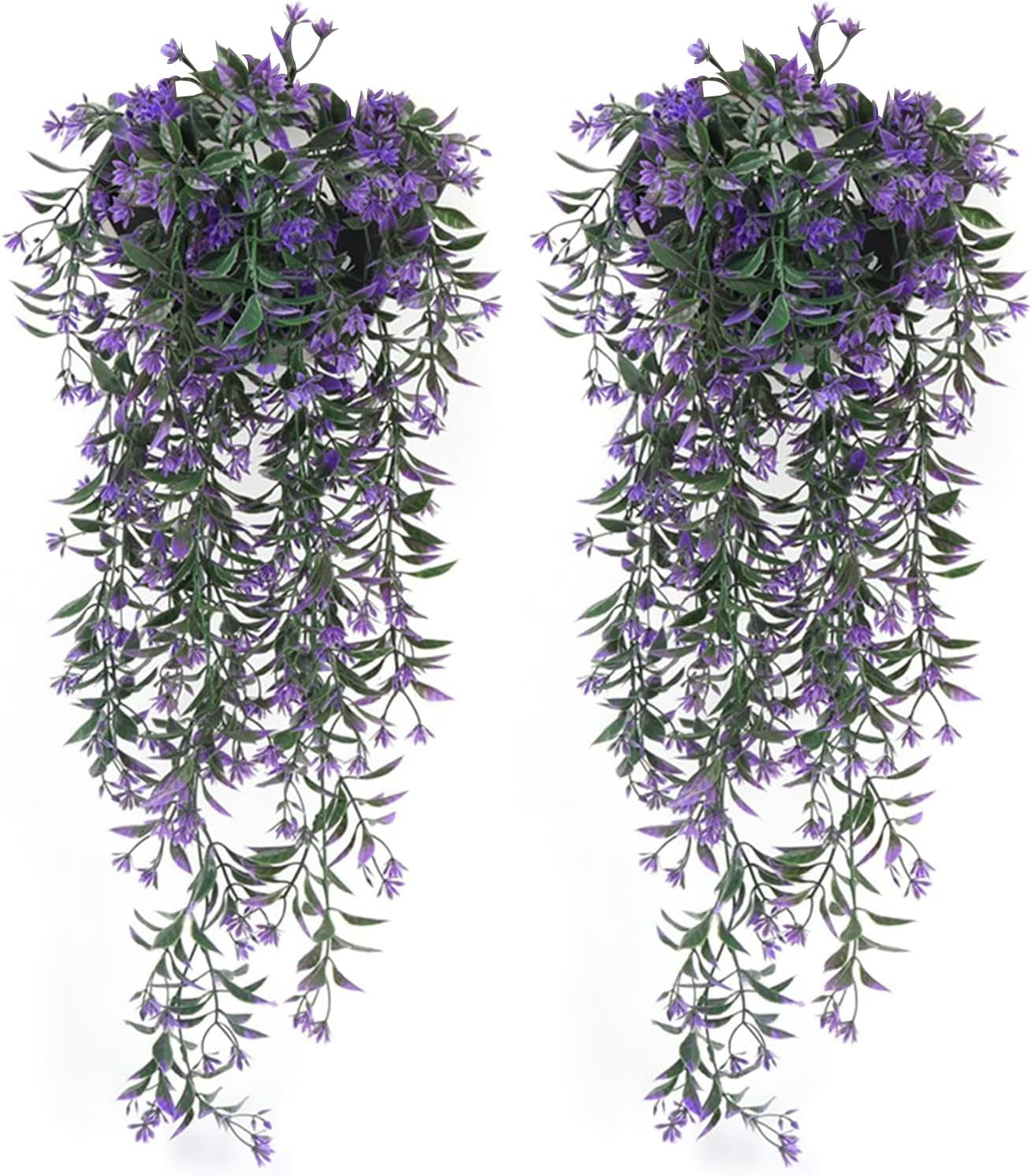 2 PCS Artificial Ivy Garland Fake Flowers Wisteria Hanging Vine Plants