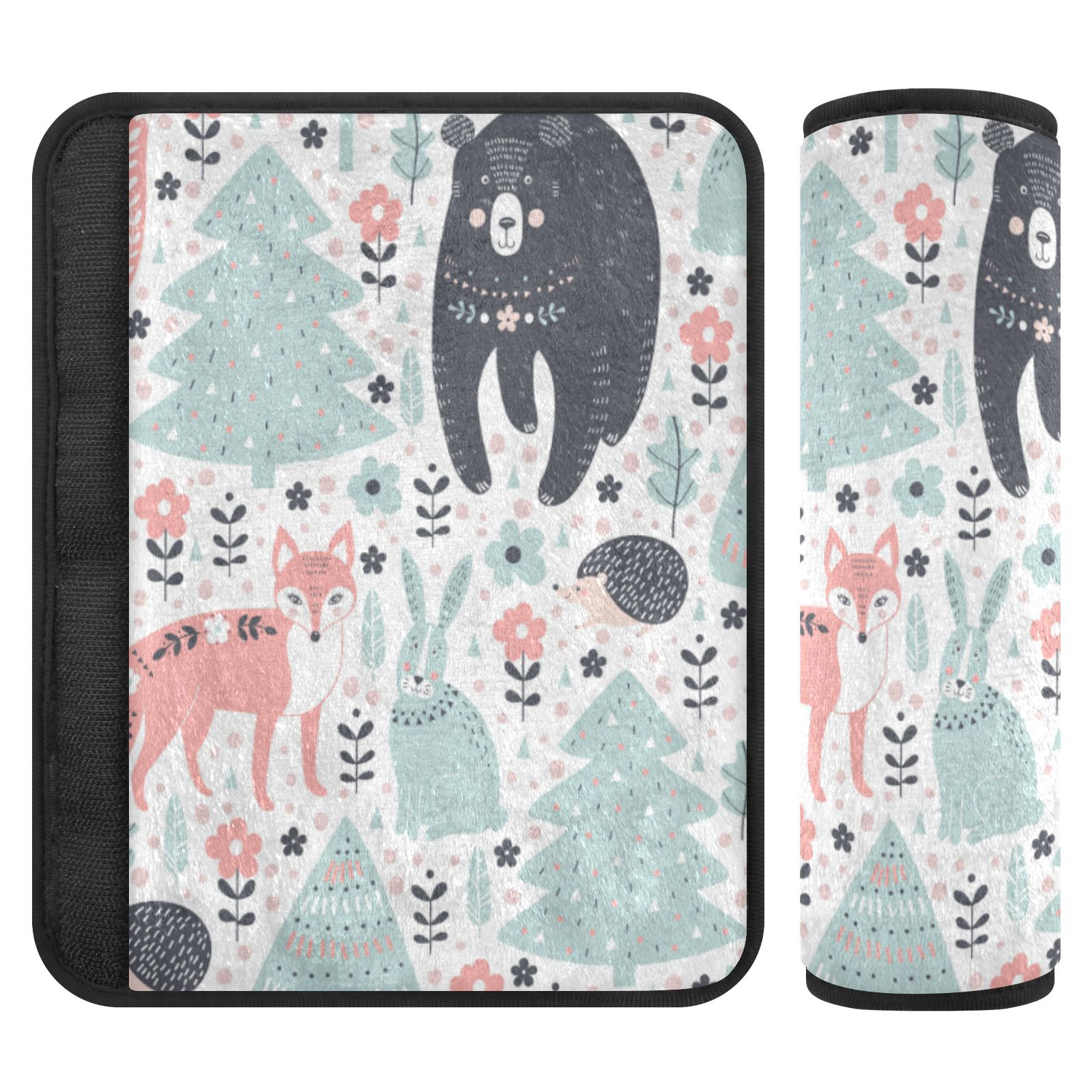 2 PCS Auto Seat Belt Cover Soft Car Seatbelt Cover Automotive Seat Belt