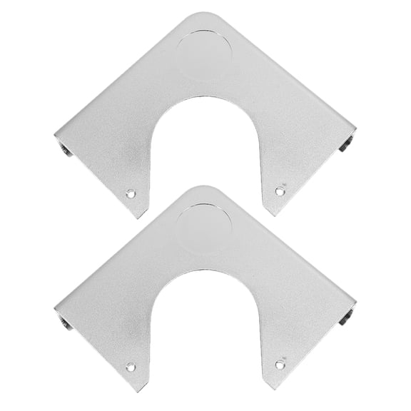 2 PCS Automatic Billiards Pool Table Chrome Corners 18.20X18.20X4.00CM Silver