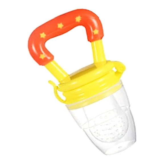 2 PCS Baby Fruit Food Feeder Pacifier - Fresh Fruit Teething Toy 6M+, BPA Free Safely Introduce Solids Teething Relief Toy includes Add Silicone Sacs
