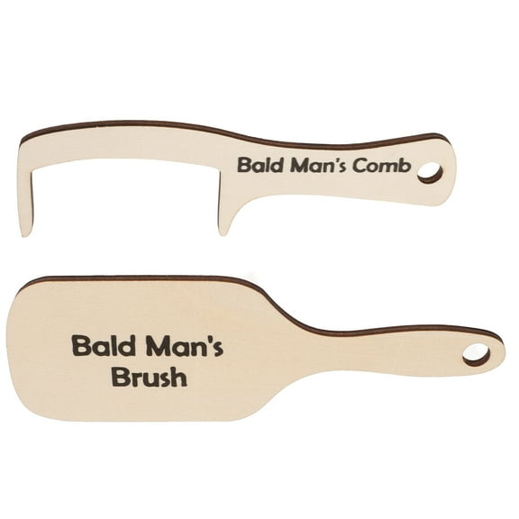 2 PCS Bald Comb Combs for Men Bald Toothless Comb Wooden Funny Toothless Comb Man