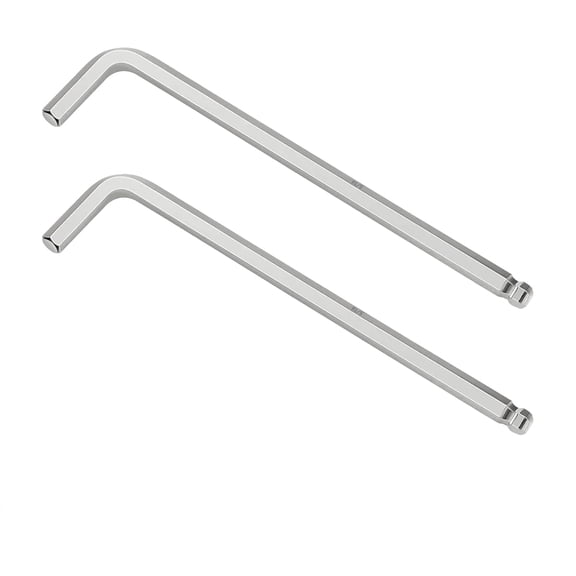 2 PCS 5/16 inch Ball End Hex Key Allen Wrench, SAE Internal Hexagonal, Wrench L Shaped Long Arm Repairing Tool, CR-V