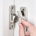 thumbnail image 1 of 2 PCS Barn Door Latch 90/180 Degree Barn Door Lock, Thickened Anti-Rust Flip Gate Latch Sliding Barn Door Lock Latch for Cabinets, Barn Door, Bathroom, Garden Doors Silver, 1 of 4