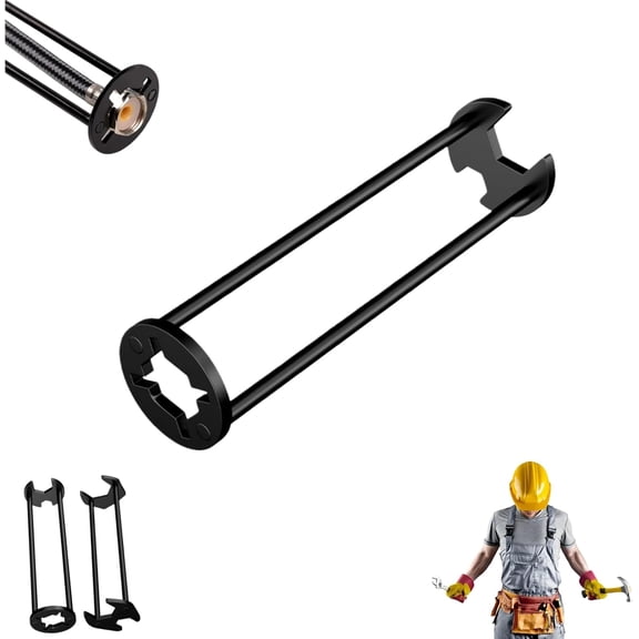 2 PCS Basin Wrench Set, Multifunctional Four-jaw Hex Wrench for Under Sink & Tub Drain Installation Removal, Heavy Duty Sink & Faucet Wrench Tool, for Bathroom Kitchen(#A)