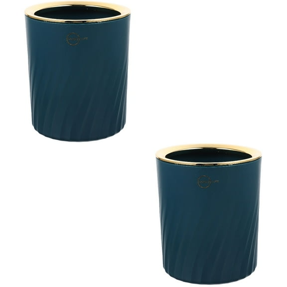 2 PCS Baskets Garbage Can Convenient Trash Bin Bedside Storage Office