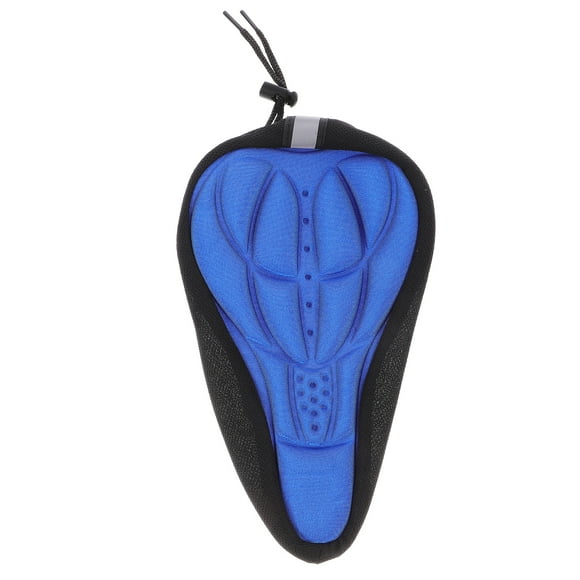 2 PCS Bike Seat Cover Cushion with Thick Sponge Padded Bicycle Child Blue