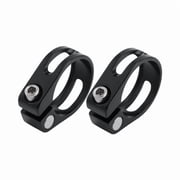 2 PCS Bike Seat Post Clamp 28.6/31.8/34.9mm Seat Tube Clip Bicycle Aluminum Quick Release Seatpost Clamp Ring Fitting for MTB Mountain Bike/Road Bike/Ebike/Scooter