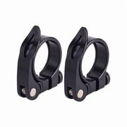 2 PCS Bike Seat Post Clamp 28.6/31.8/34.9mm Seat Tube Clip Bicycle Aluminum Quick Release Clamp Ring,MTB Mountain Bike/Road Bike/Ebike/Scooter