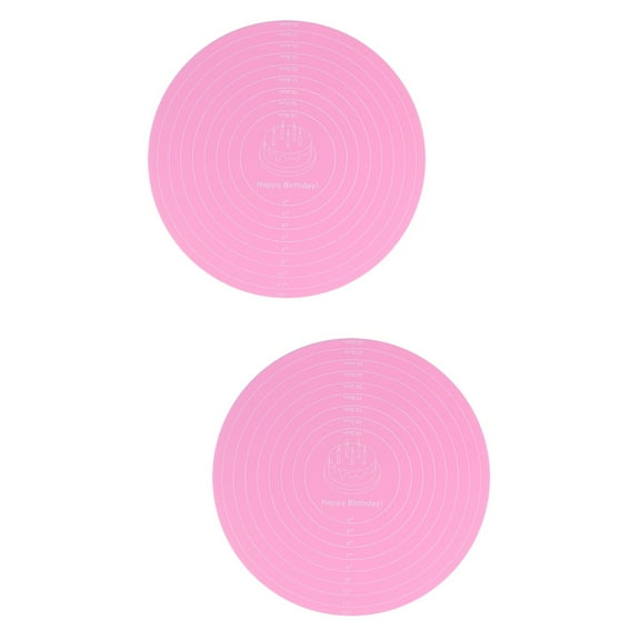 2 PCS Black Counter Mat Coffee Table Centerpiece Reusable Cake Board