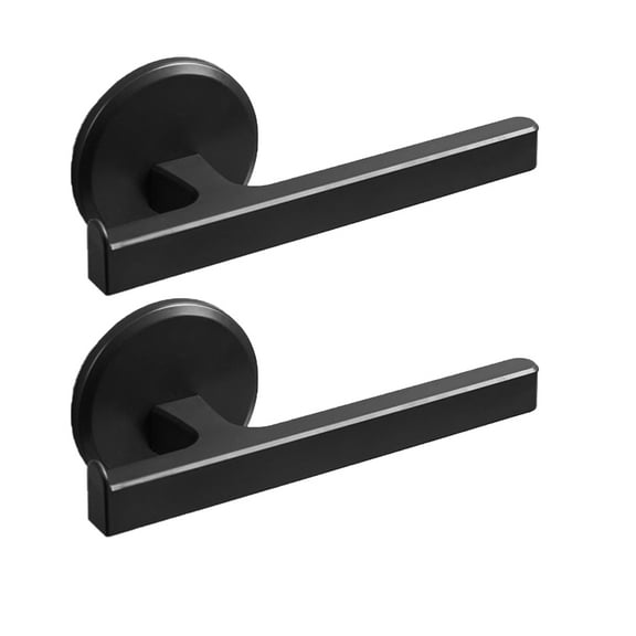 2 PCS Black Towel Bar Rack Rustic Wall Mount Storage Hanger Bathroom Shelf Wall-mounted Tower