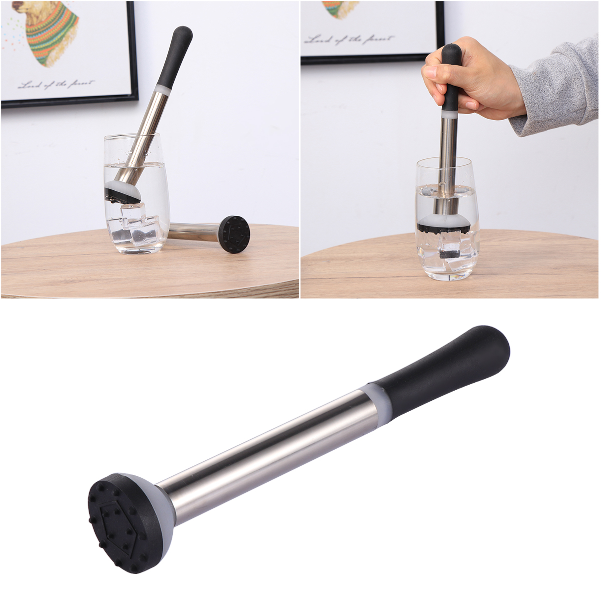 2 PCS Blenders Cocktail Muddler Cocktail Mixing Tools Cocktail Shaker