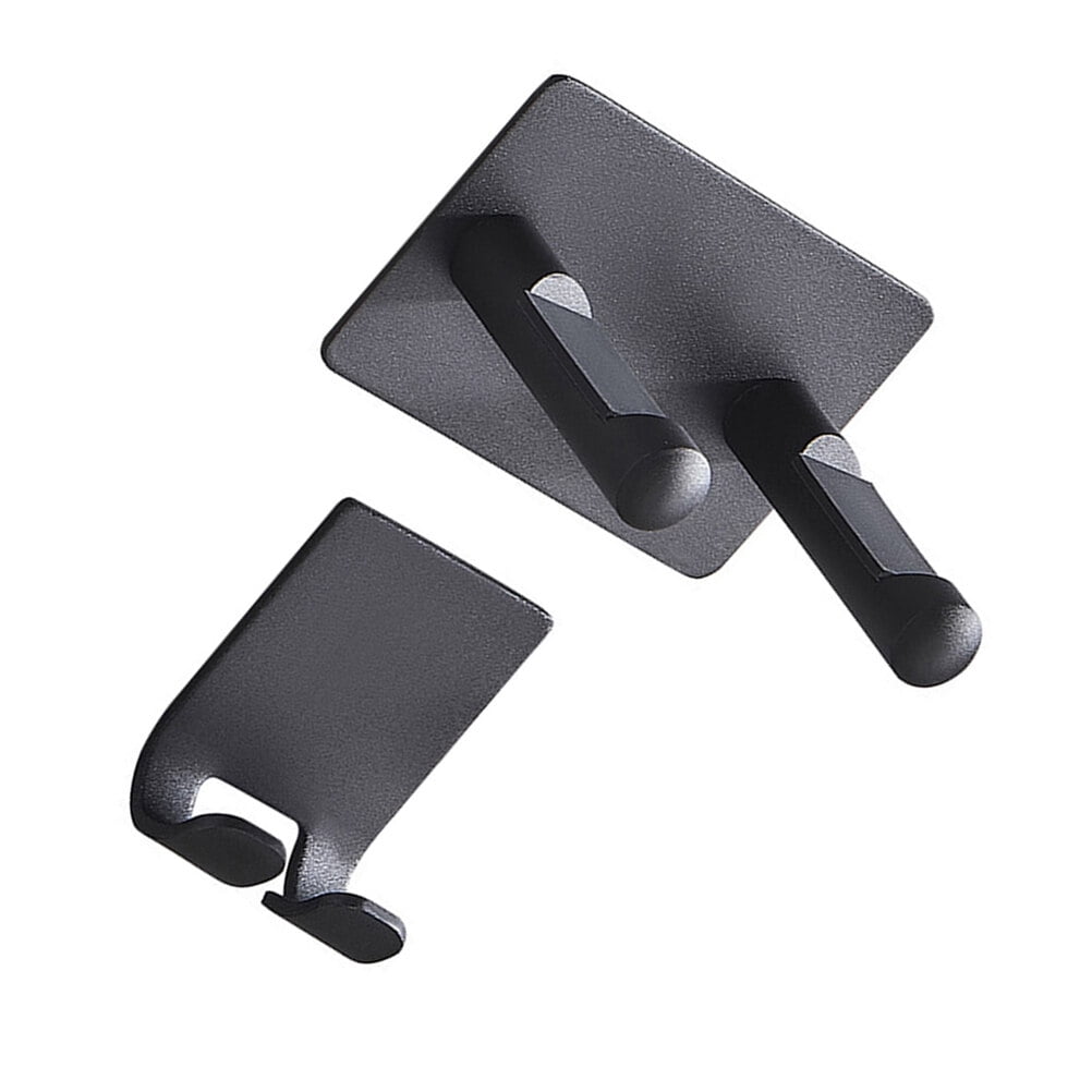 2 PCS Blow Dryer Holder Hair Stand Wall Mounted Bathroom Organizer Bins