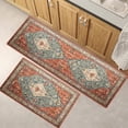 thumbnail image 1 of 2 PCS Boho Kitchen Rug and Mat, Super Non-Slip Kichen Mats, Kitchen Rugs and mats Non Skid Washable,Bathroom mat,Bohemian Kitchen Runner Rug for Laundry Room Decor(17"x 47" and 17"x 30"), 1 of 6