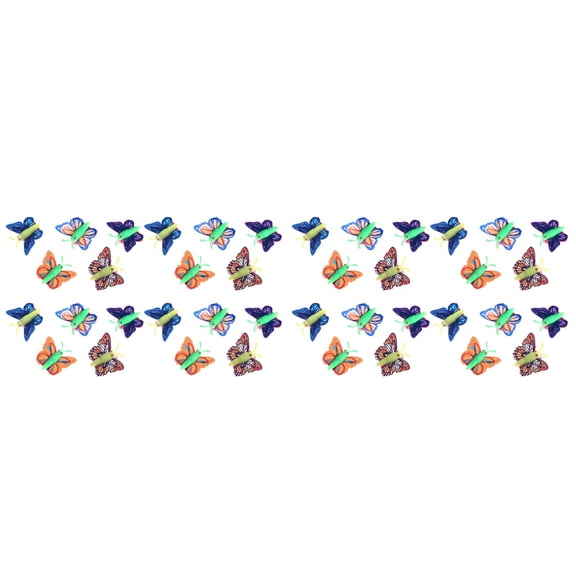 Hytrove Simulation Butterflies Toys Plastic 40Pcs 2.36X1.97X1.18in