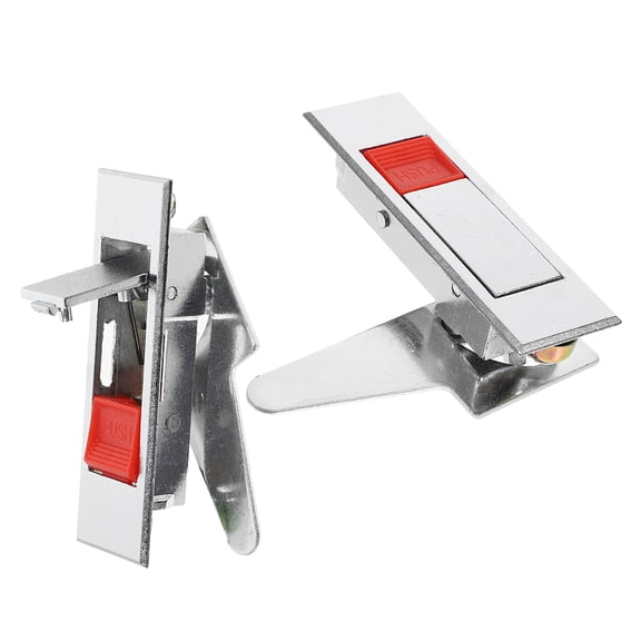 2 PCS Cabinet Knobs Heavy Duty Buttons Button Lock 8.50X2.50X2.10CM Red