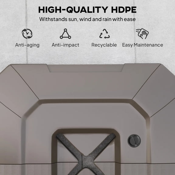 2 PCS Cantilever Offset Umbrella Base - Weather-Resistant HDPE Weights for Cross Base