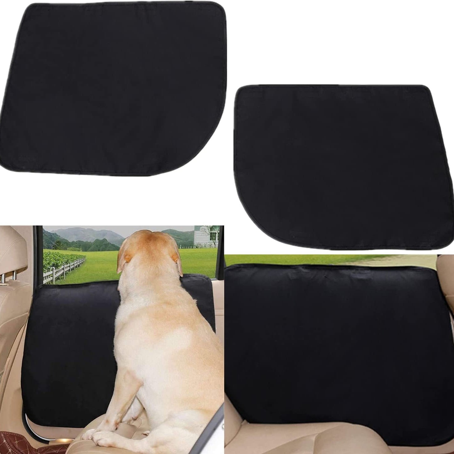 Panther Armor Car Door Protector For Dogs - Medium Size Scratch Proof Liner With Clips