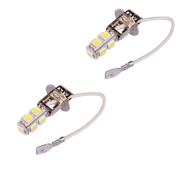 2 PCS Car H3 LED Fog Lights, 12V Driving LED Lamps Bulbs, Universal Dome Courtesy Bulbs Replacement, for Most Cars, Trucks