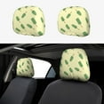 thumbnail image 1 of 2 PCS Car Headrest Cover, Cactus Popsicle Soft Car Seat Head Rest Cover Protector Interior Car Accessories Seat Covers for Cars Truck Auto Only Covers, 1 of 8