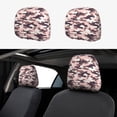 thumbnail image 1 of 2 PCS Car Headrest Cover, Camouflage Pink Soft Car Seat Head Rest Cover Protector Interior Car Accessories Seat Covers for Cars Truck Auto Only Covers, 1 of 8