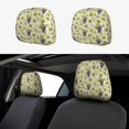 2 PCS Car Headrest Cover, Cute Fujiman Grape Soft Car Seat Head Rest