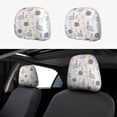 thumbnail image 1 of 2 PCS Car Headrest Cover, Cute Hand Painted Snail Soft Car Seat Head Rest Cover Protector Interior Car Accessories Seat Covers for Cars Truck Auto Only Covers, 1 of 8