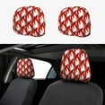 thumbnail image 1 of 2 PCS Car Headrest Cover, Fire Symbols Soft Car Seat Head Rest Cover Protector Interior Car Accessories Seat Covers for Cars Truck Auto Only Covers, 1 of 8