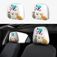 thumbnail image 1 of 2 PCS Car Headrest Cover, Pet Care Grooming Soft Car Seat Head Rest Cover Protector Interior Car Accessories Seat Covers for Cars Truck Auto Only Covers, 1 of 8