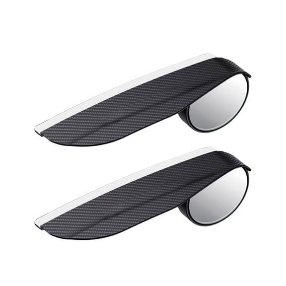2 PCS Car Rear View Mirror Accessories Side Mirror Blindspot Blind Spot Mirror with Window Rain Guards Used for Cars Suv and Trucks